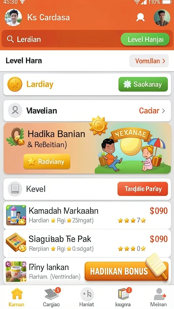 exototo - Karakter unik yang dapat dipilih sesuai gaya bermain.