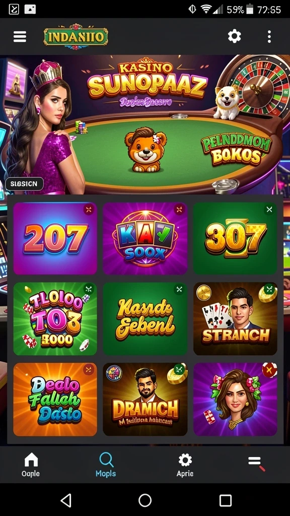 jktgame - Tampilan antarmuka pengguna yang menarik.