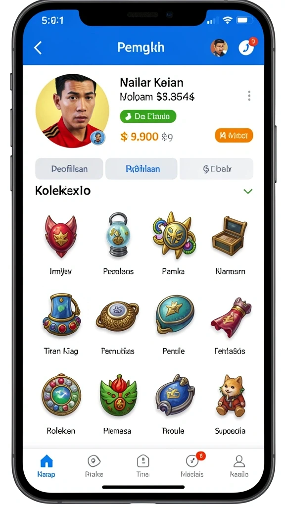 topanhoki - Tampilan antarmuka yang intuitif dan menarik.