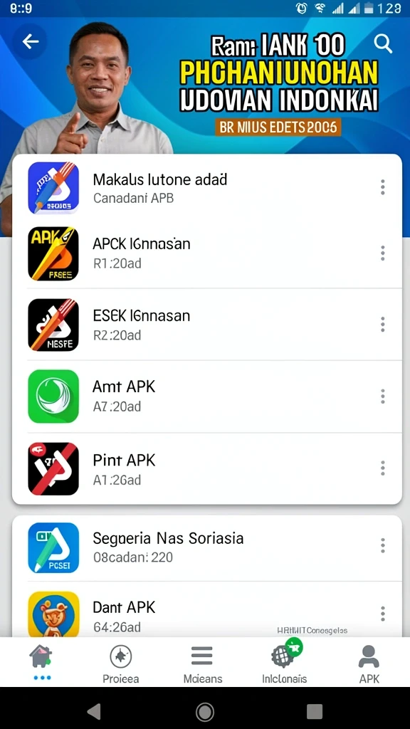 tv888 - Tampilan antarmuka yang ramah pengguna dan menarik.